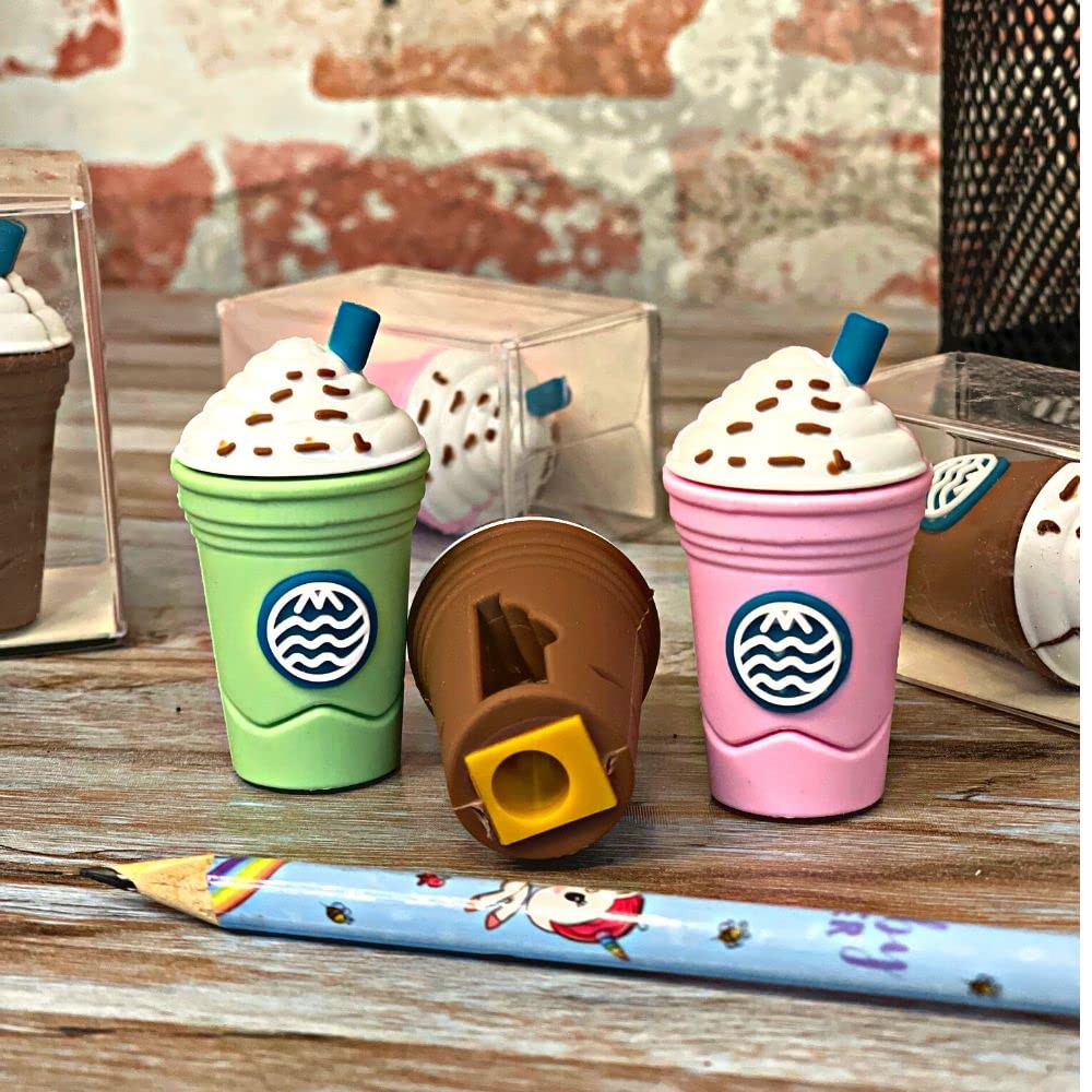 2In1 3D Cute Coffee Or Ice cream Shape sharpner Like Rotary Manual Pencil Sharpener for Kids Ice Cream Style Office School Supplies, Back to School Gift for Students,Kids Educational Stationary kit, B'Day Return Gift (1 Pc) 2In1 3D Cute Coffee Or Ice cream Shape sharpner Like Rotary Manual Pencil Sharpener for Kids Ice Cream Style Office School Supplies, Back to School Gift for Students,Kids Educational Stationary kit, B'Day Return Gift (1 Pc)